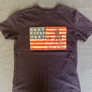 Polo Ralph Lauren Kids' Flag Graphic Tee - Navy